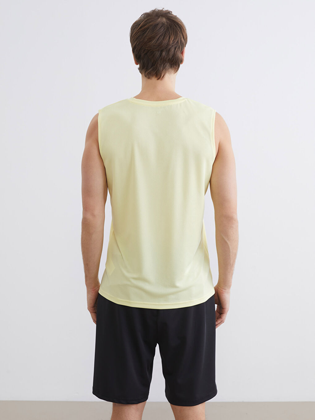 Man YELLOW Athletic Tank Top-3