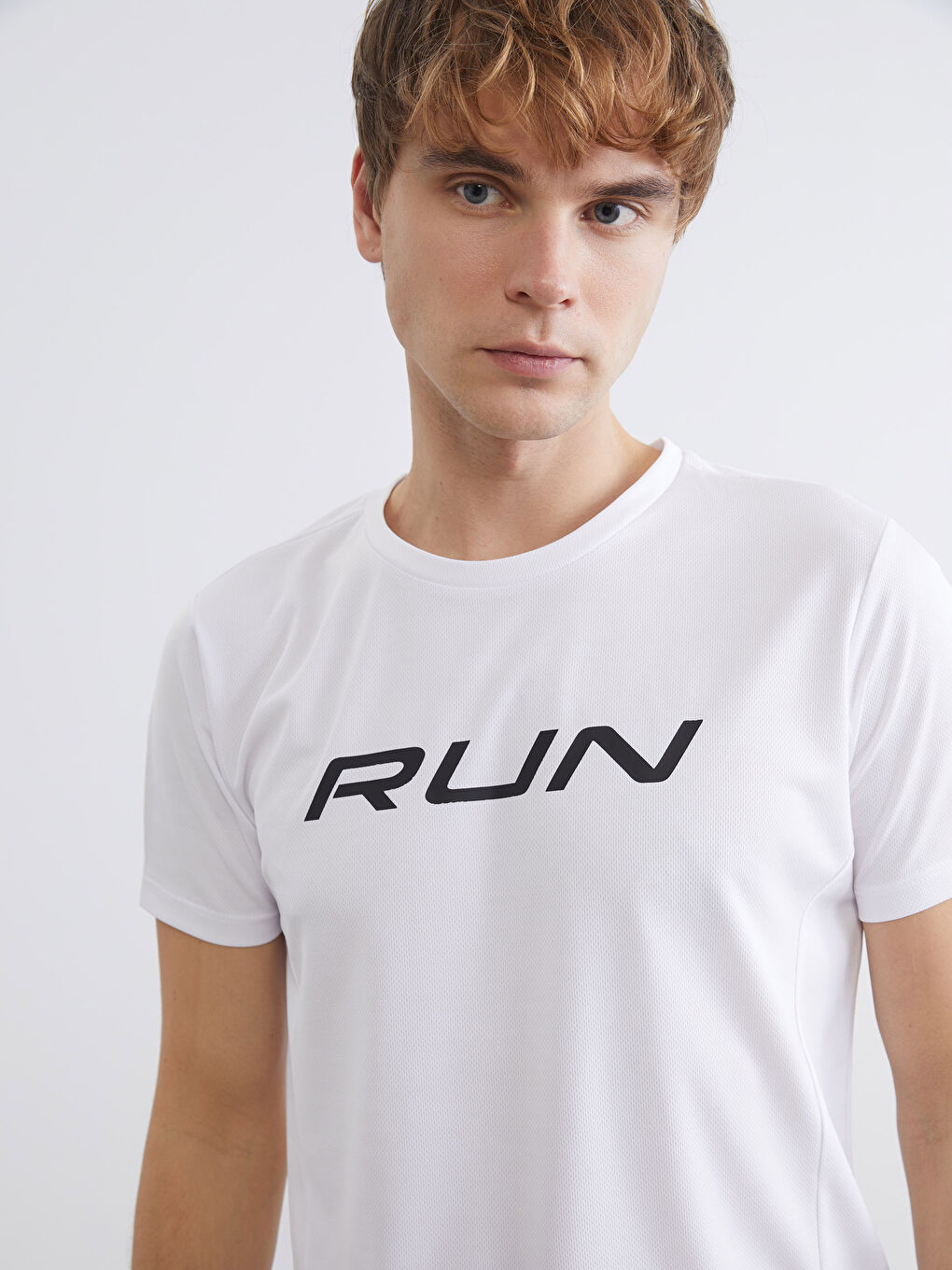 Man WHITE Sports T-Shirt-2