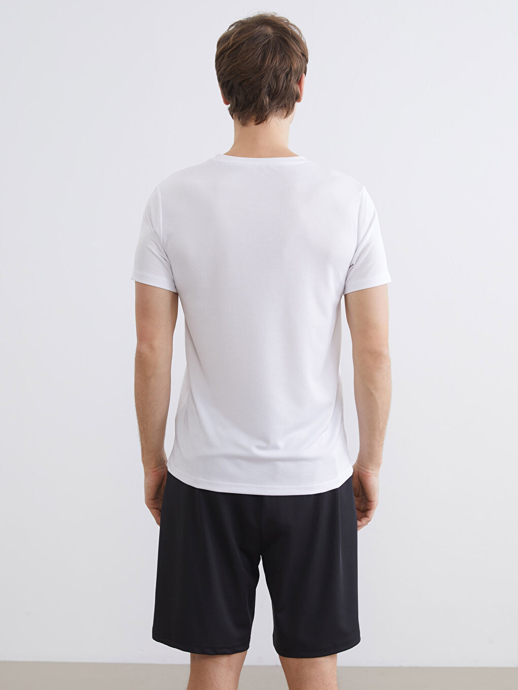 Man WHITE Sports T-Shirt-3