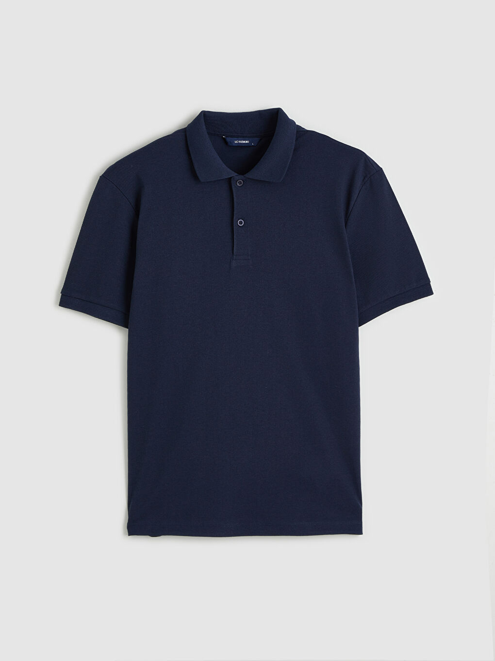 Lacivert Polo Yaka  Pike Erkek Tişört-4