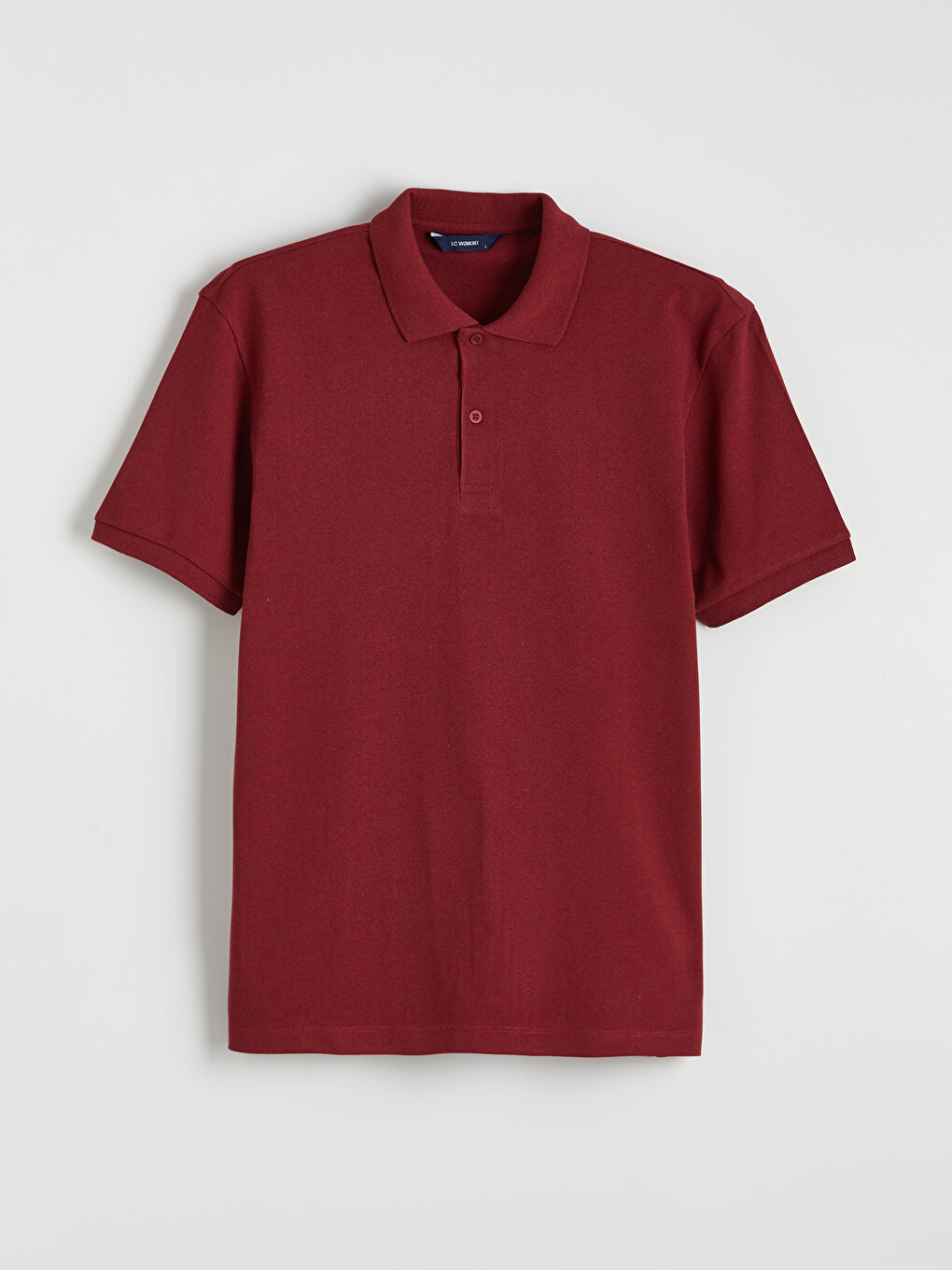 Bordo Polo Yaka Pike Erkek Tişört-4