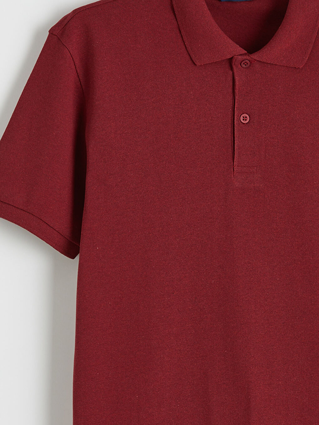 Bordo Polo Yaka Pike Erkek Tişört-5