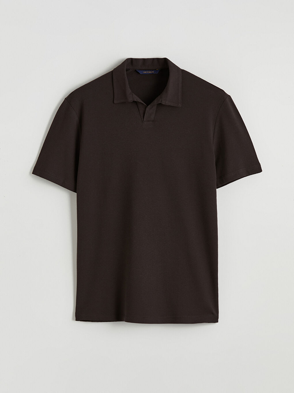 Kahverengi Polo Yaka Pike Erkek Tişört -4