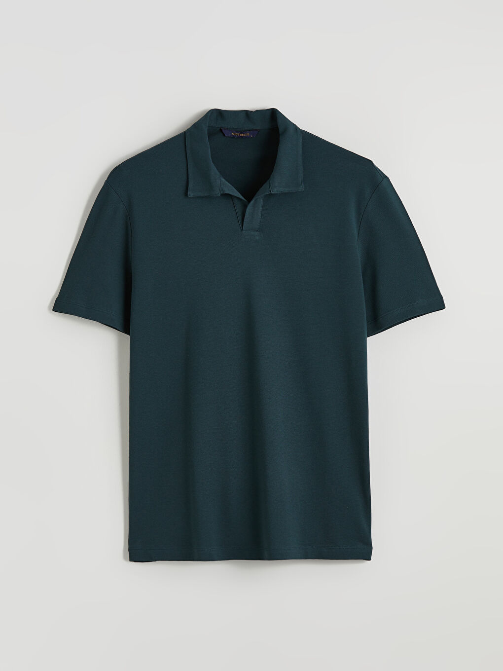 Petrol Polo Yaka Pike Erkek Tişört -4