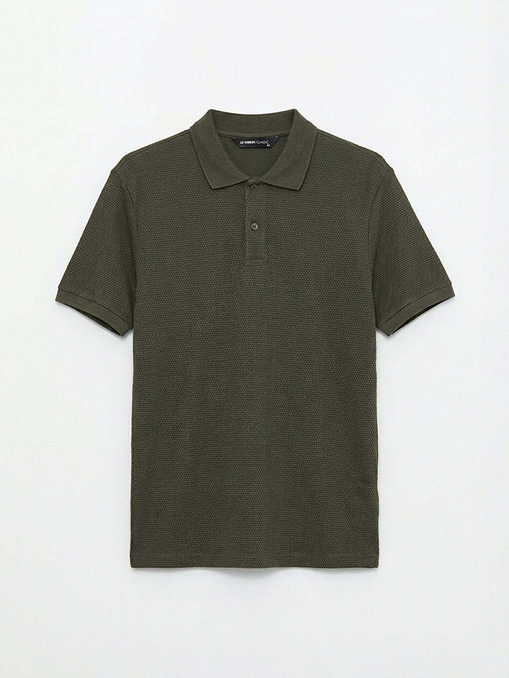 Haki Polo Yaka Pike Erkek Tişört-4