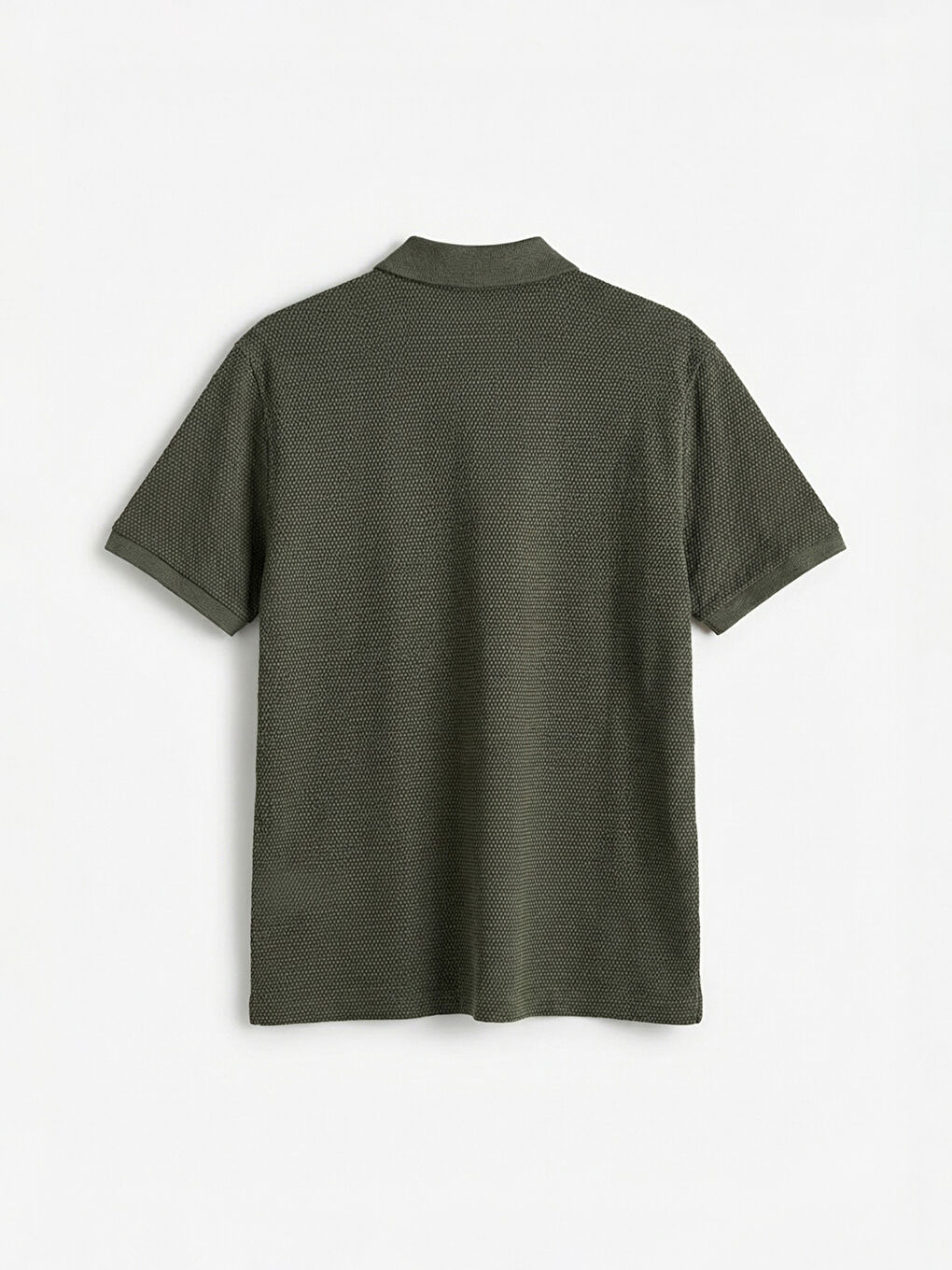 Haki Polo Yaka Pike Erkek Tişört-5