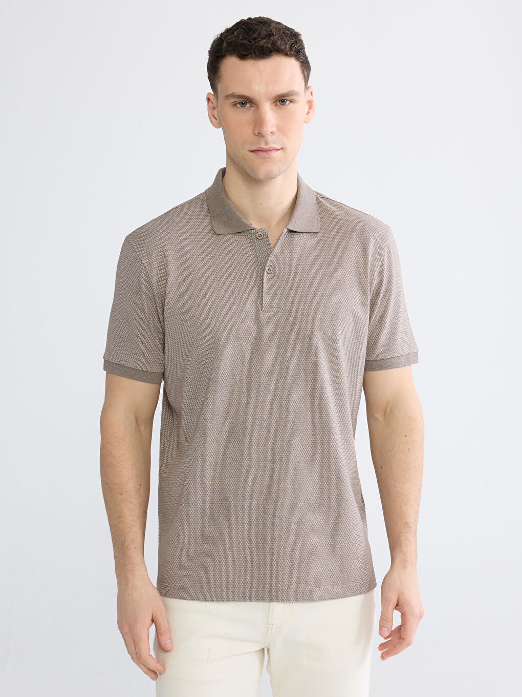 Antrasit Polo Yaka Pike Erkek Tişört