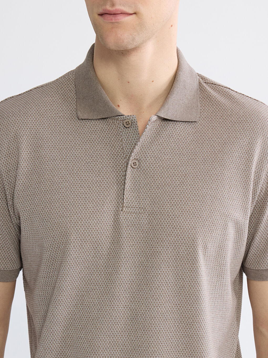 Antrasit Polo Yaka Pike Erkek Tişört-2