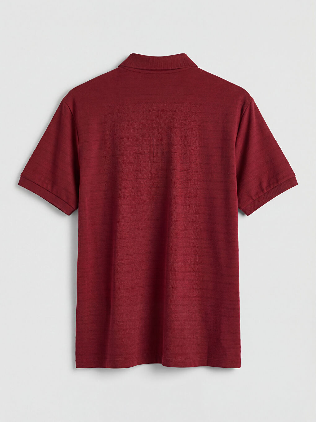 Bordo Polo Yaka Pike Erkek Tişört-5