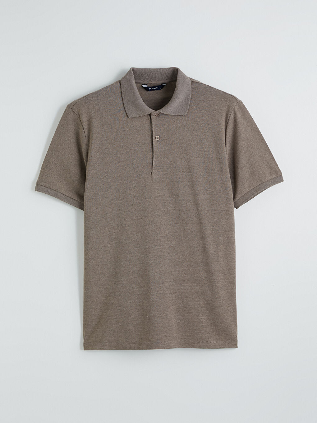 Kahverengi Polo Yaka Pike Erkek Tişört-4
