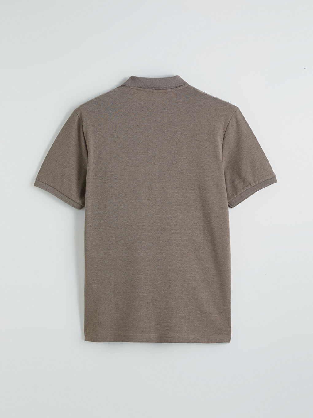 Kahverengi Polo Yaka Pike Erkek Tişört-6