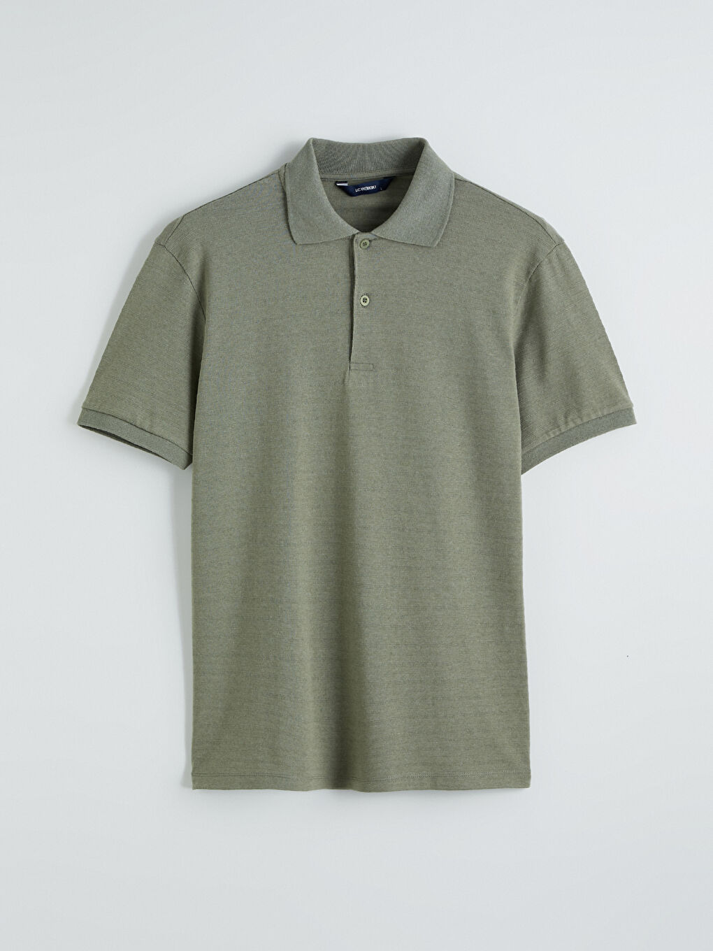 Yeşil Polo Yaka Pike Erkek Tişört-4