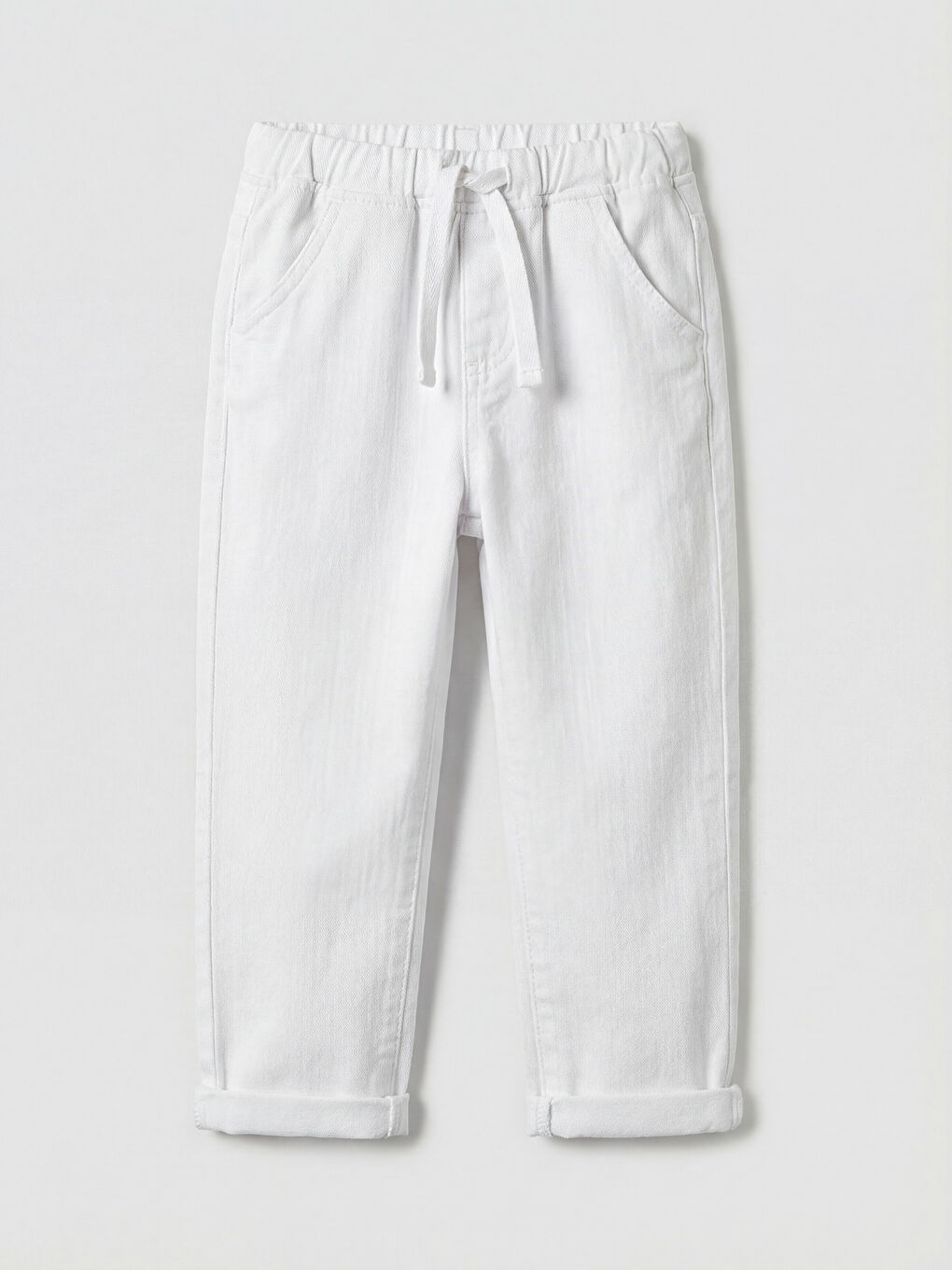 Pantaloni ALB Băiat