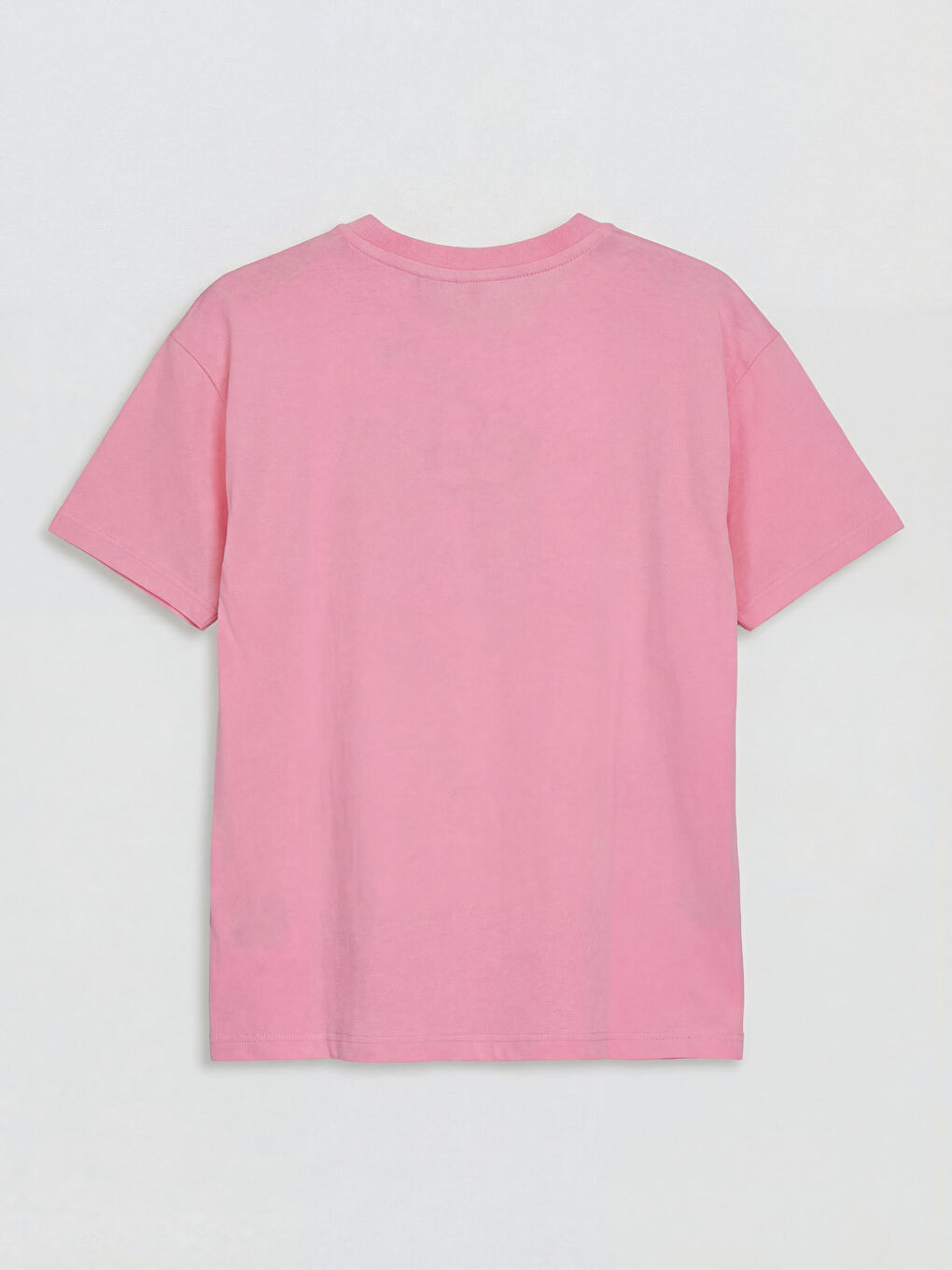 Pembe Stitch Baskılı Kız Çocuk Tişört-1