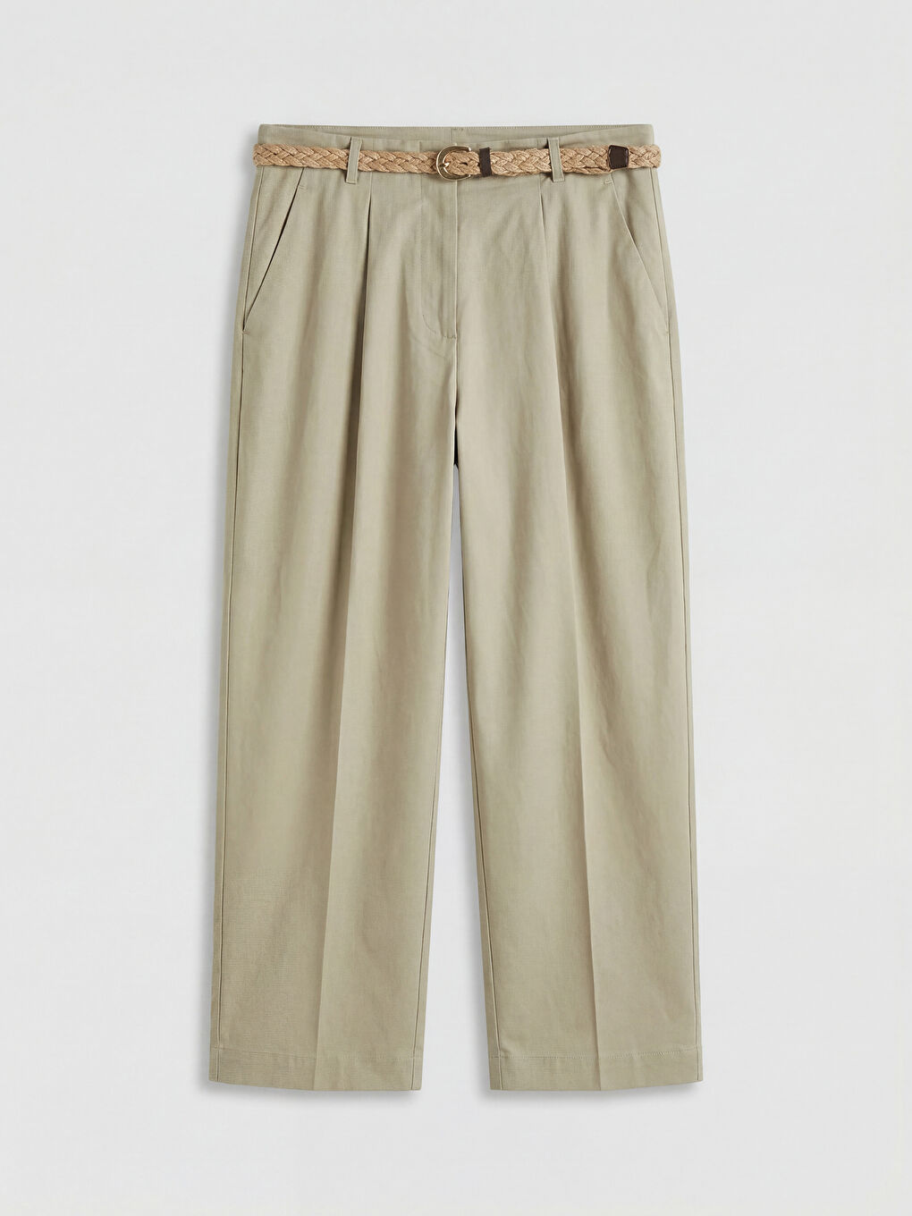 Woman GREEN Trousers-3