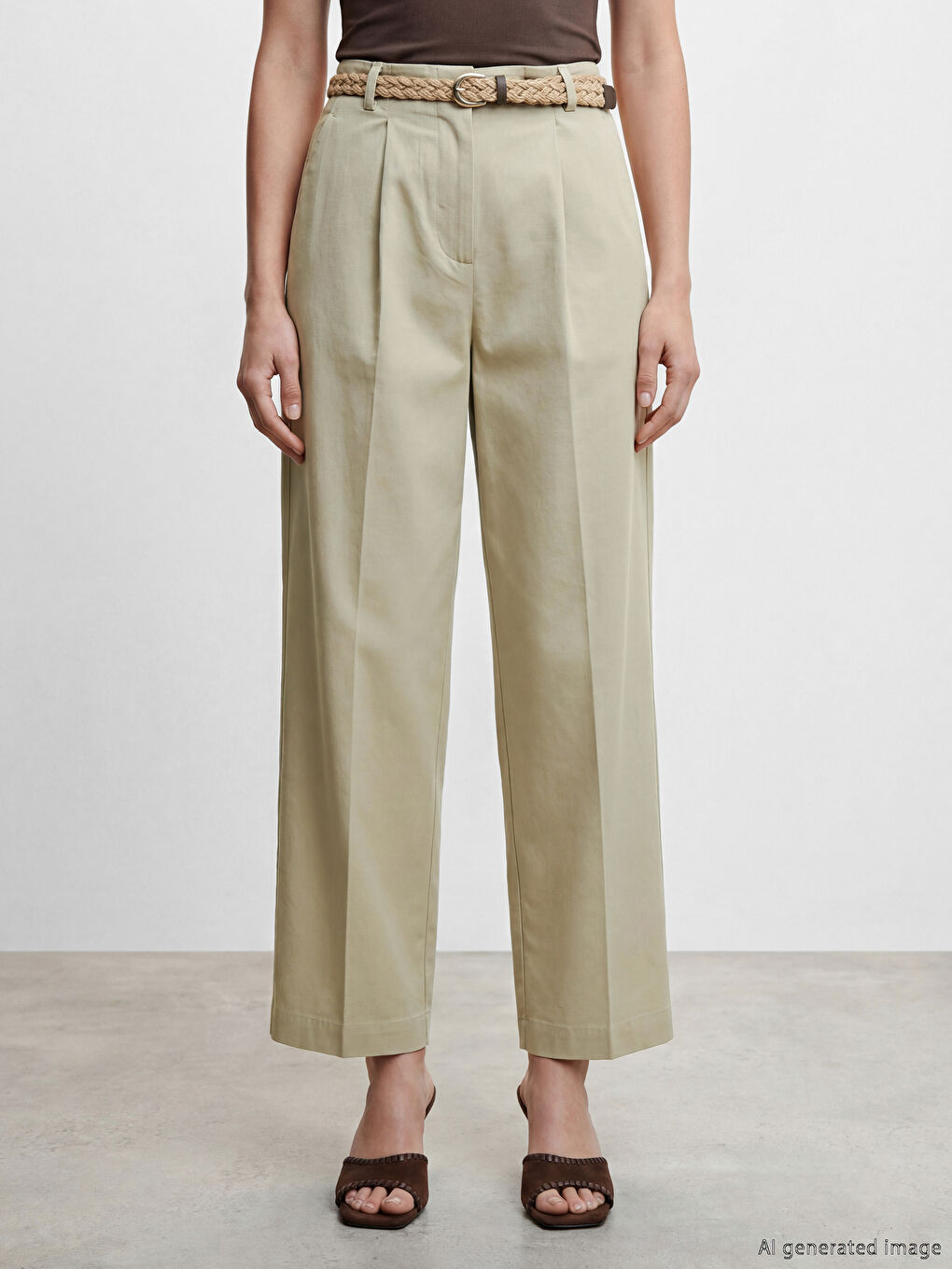 Woman GREEN Trousers-1