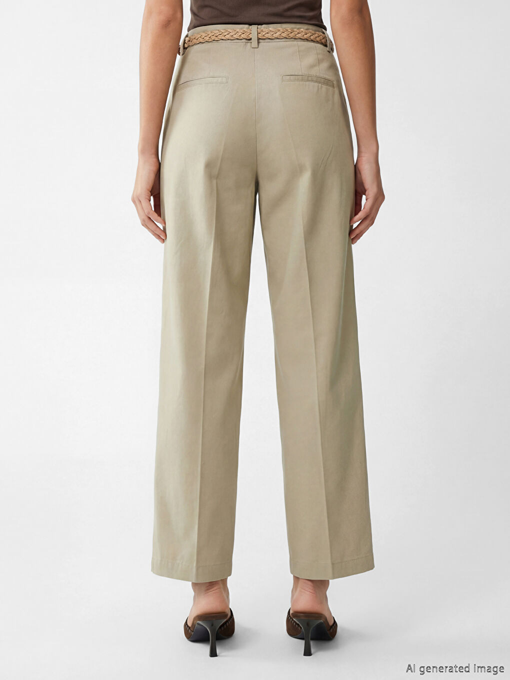 Woman GREEN Trousers-2