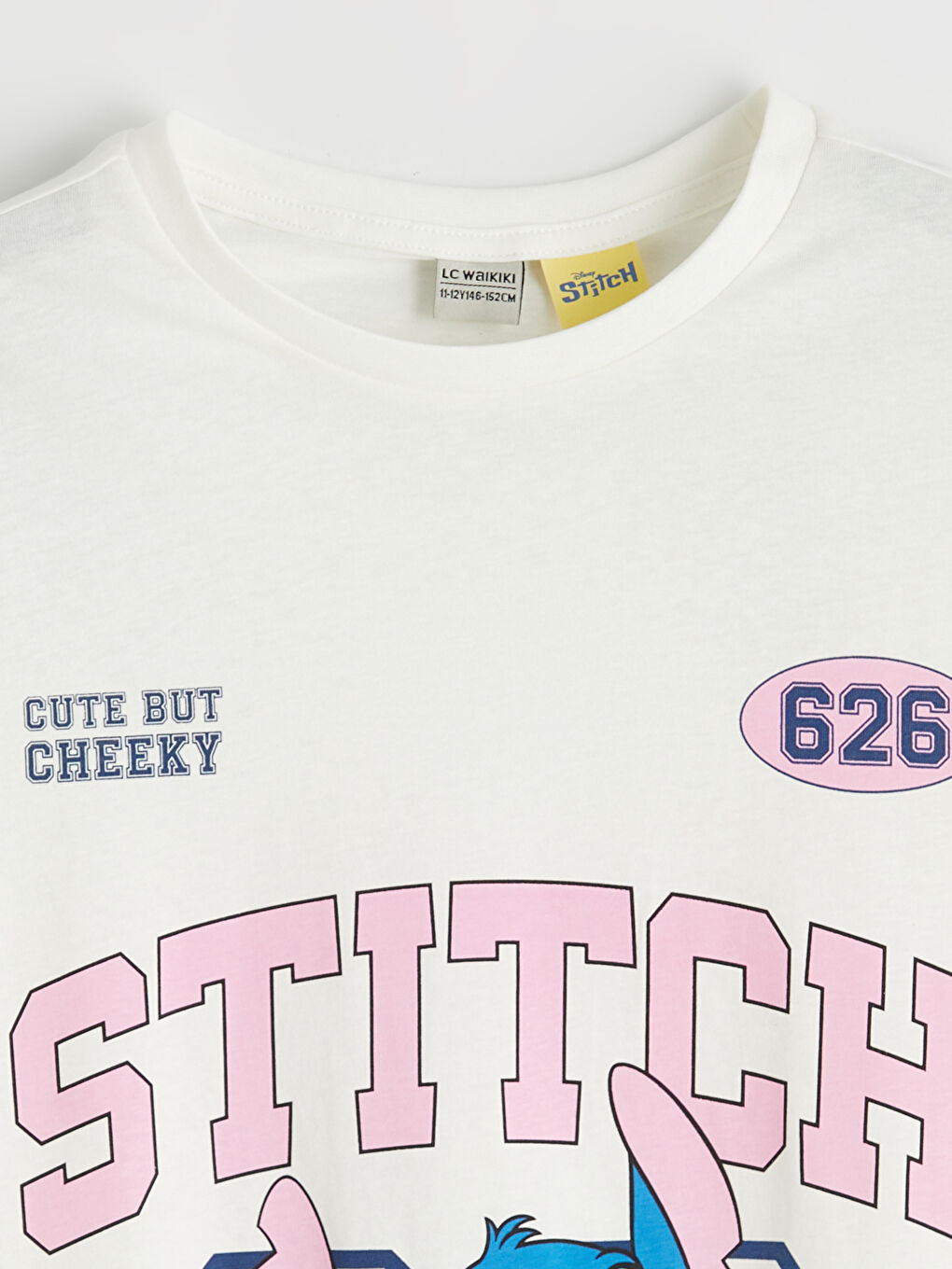 Stitch Printed Girls' T-shirt and Shorts-2