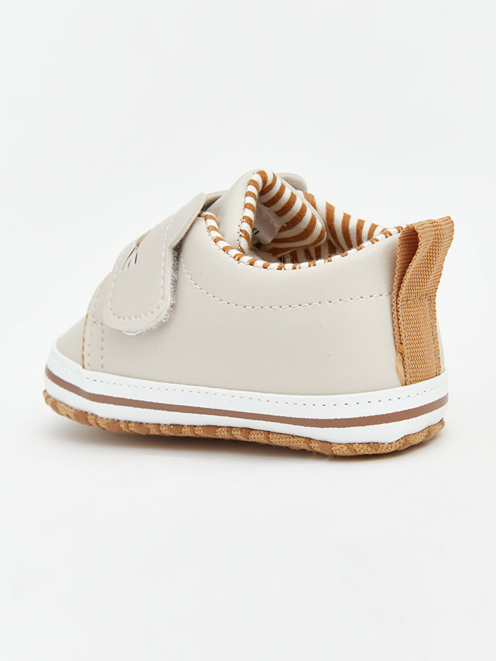 Bej Erkek Bebek Hayvan Figürlü Yürüme Öncesi Ayakkabı-4