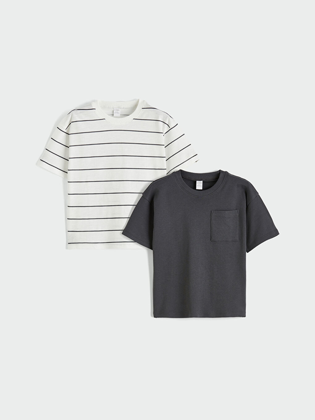 Bisiklet Yaka Erkek Çocuk Tişört 2'li