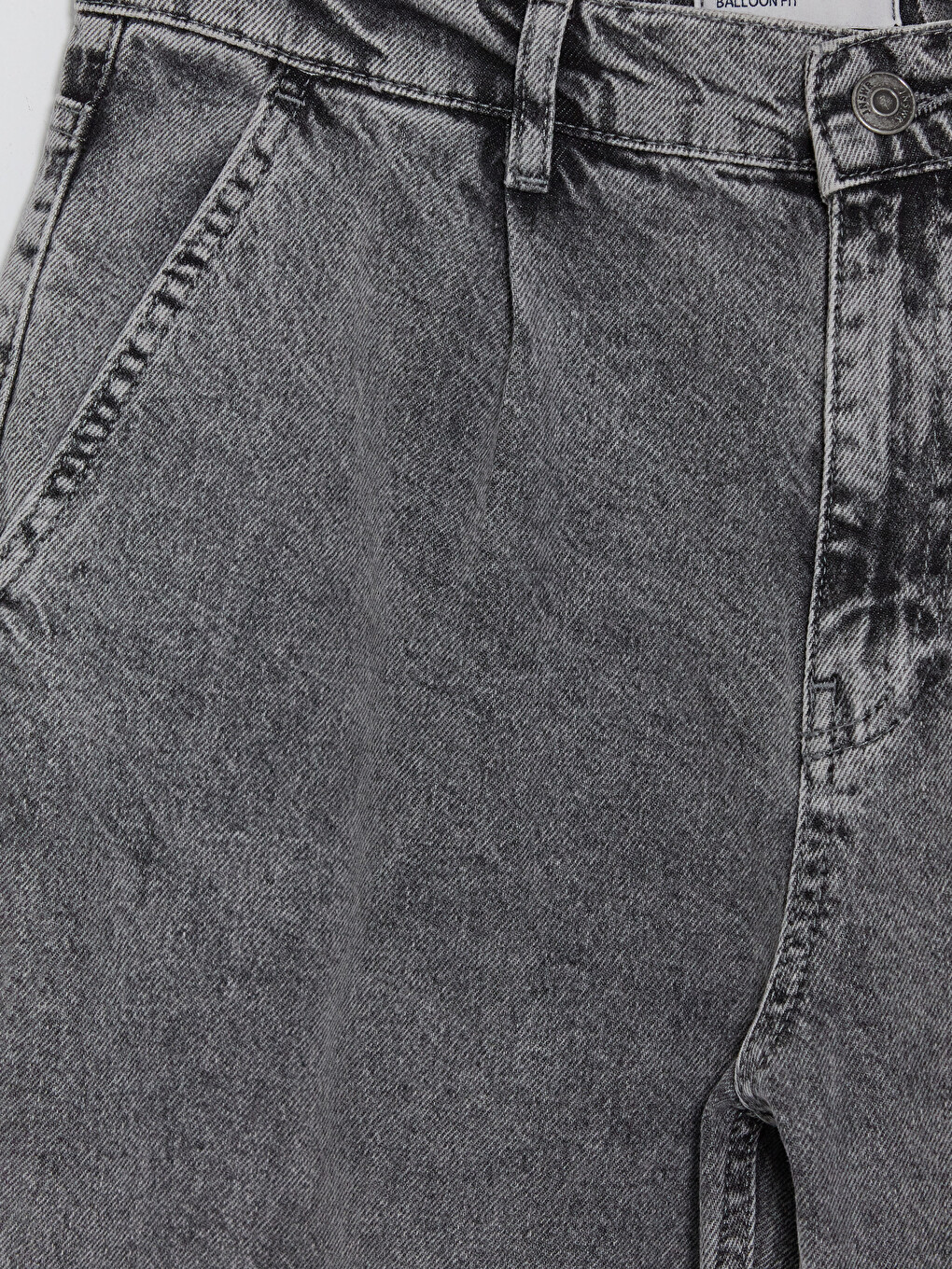 Gri 800 Balloon Fit Erkek Jean Pantolon-6