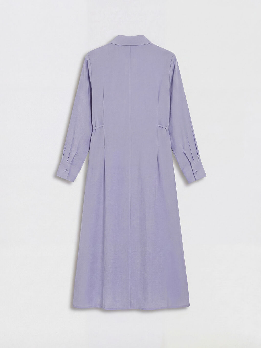 Mavi Gömlek Yaka Kadın Gabardin Gömlek Elbise-1