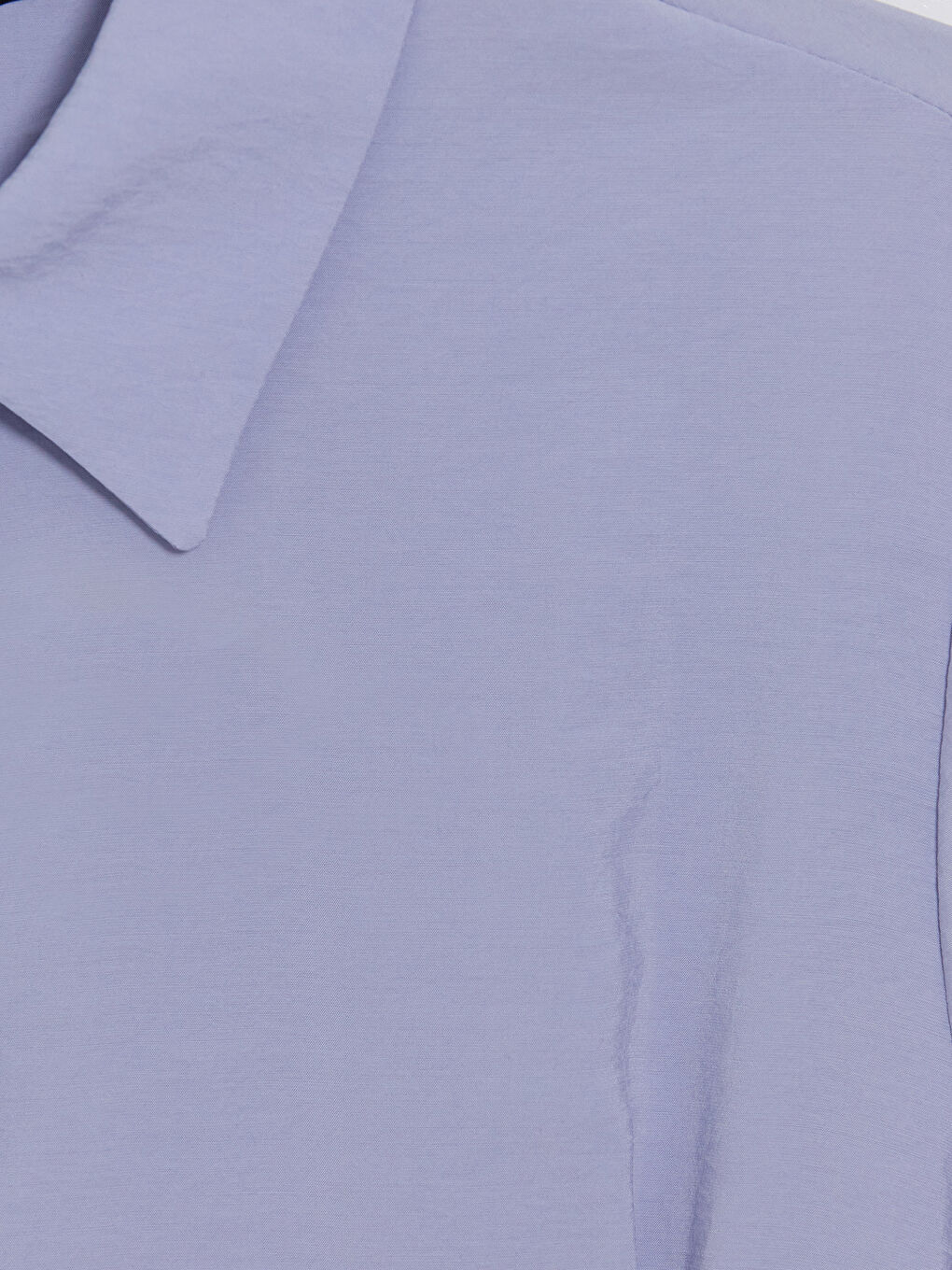 Mavi Gömlek Yaka Kadın Gabardin Gömlek Elbise-2