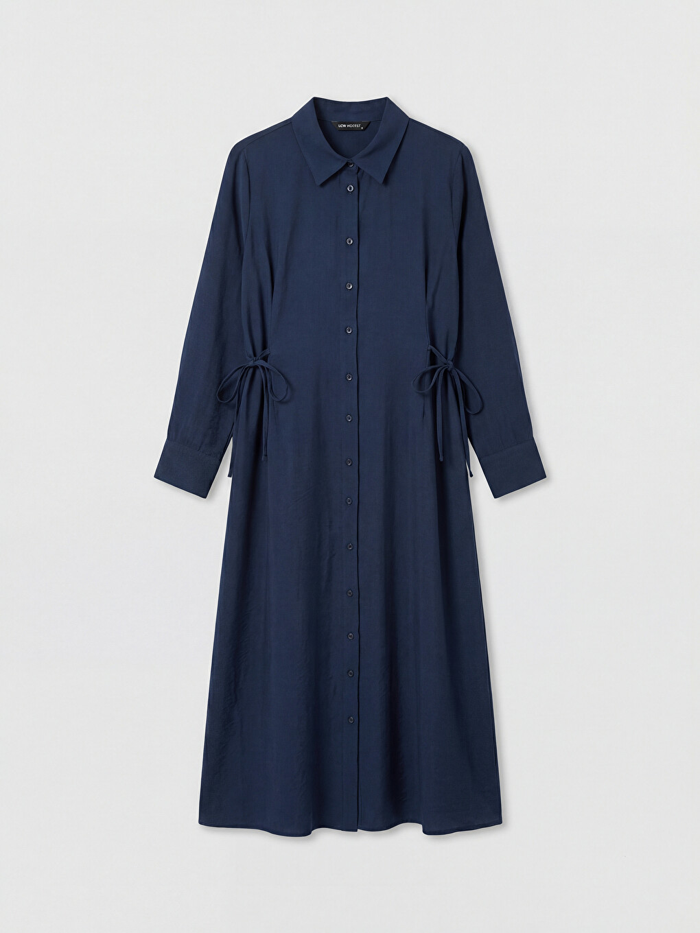 Robe De Chemise En Mélange De Modal Avec Ceinture À La Taille-4
