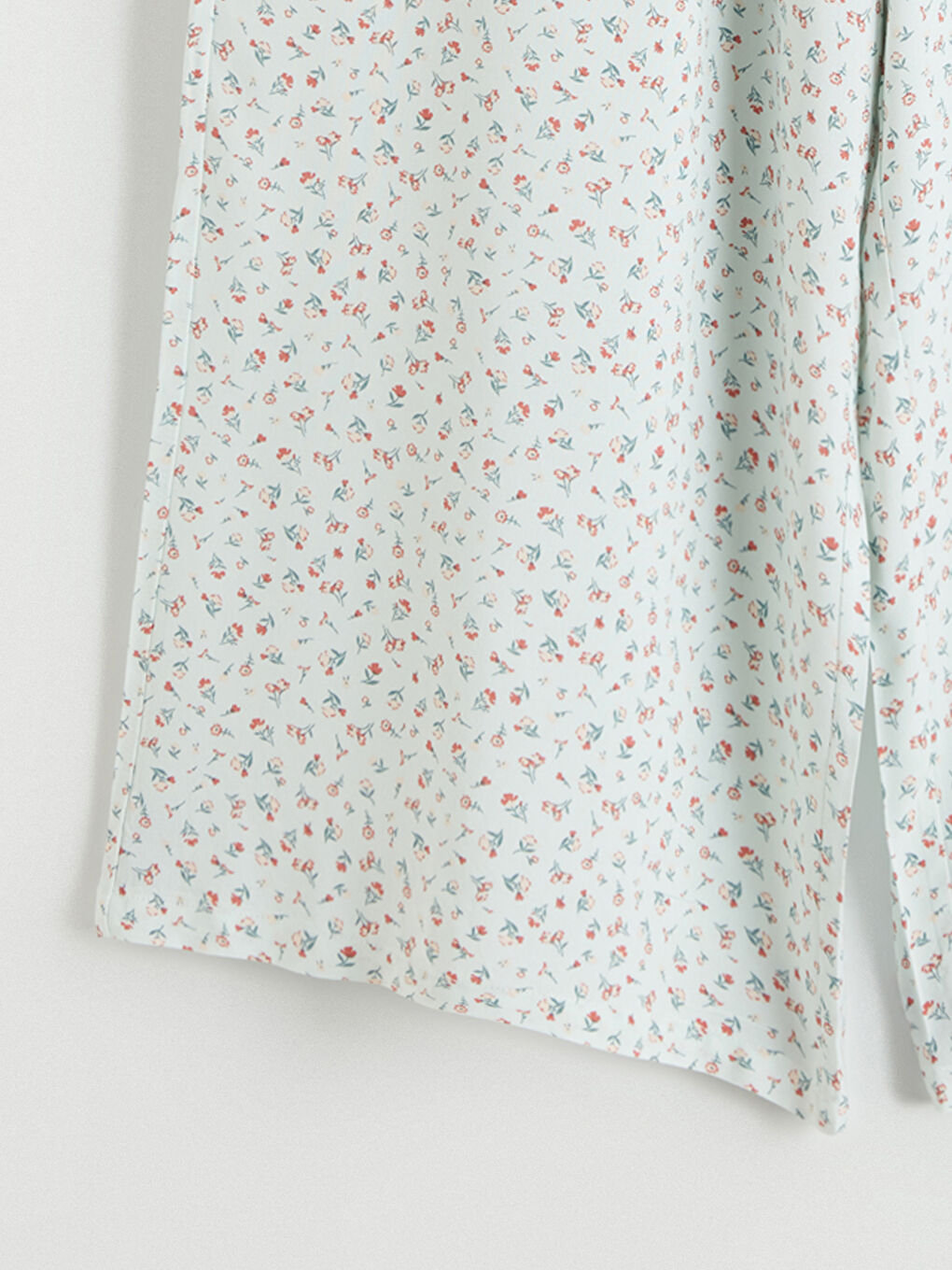 Elastični struk cvetne ženske kapri pidžama donji deo-5