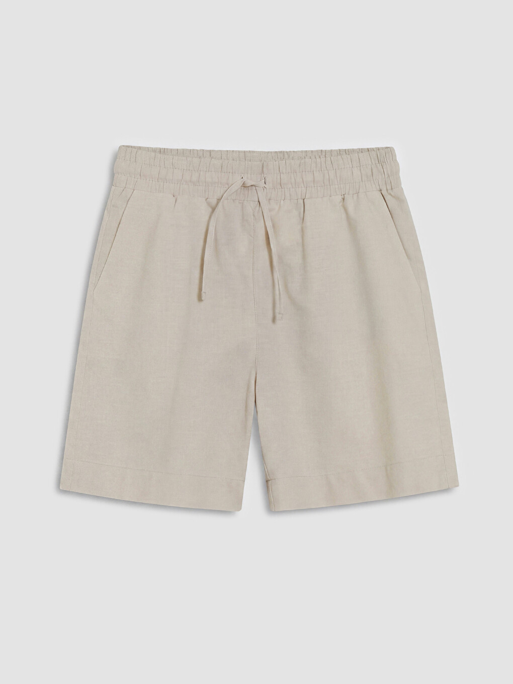 Woman Beige Shorts-4