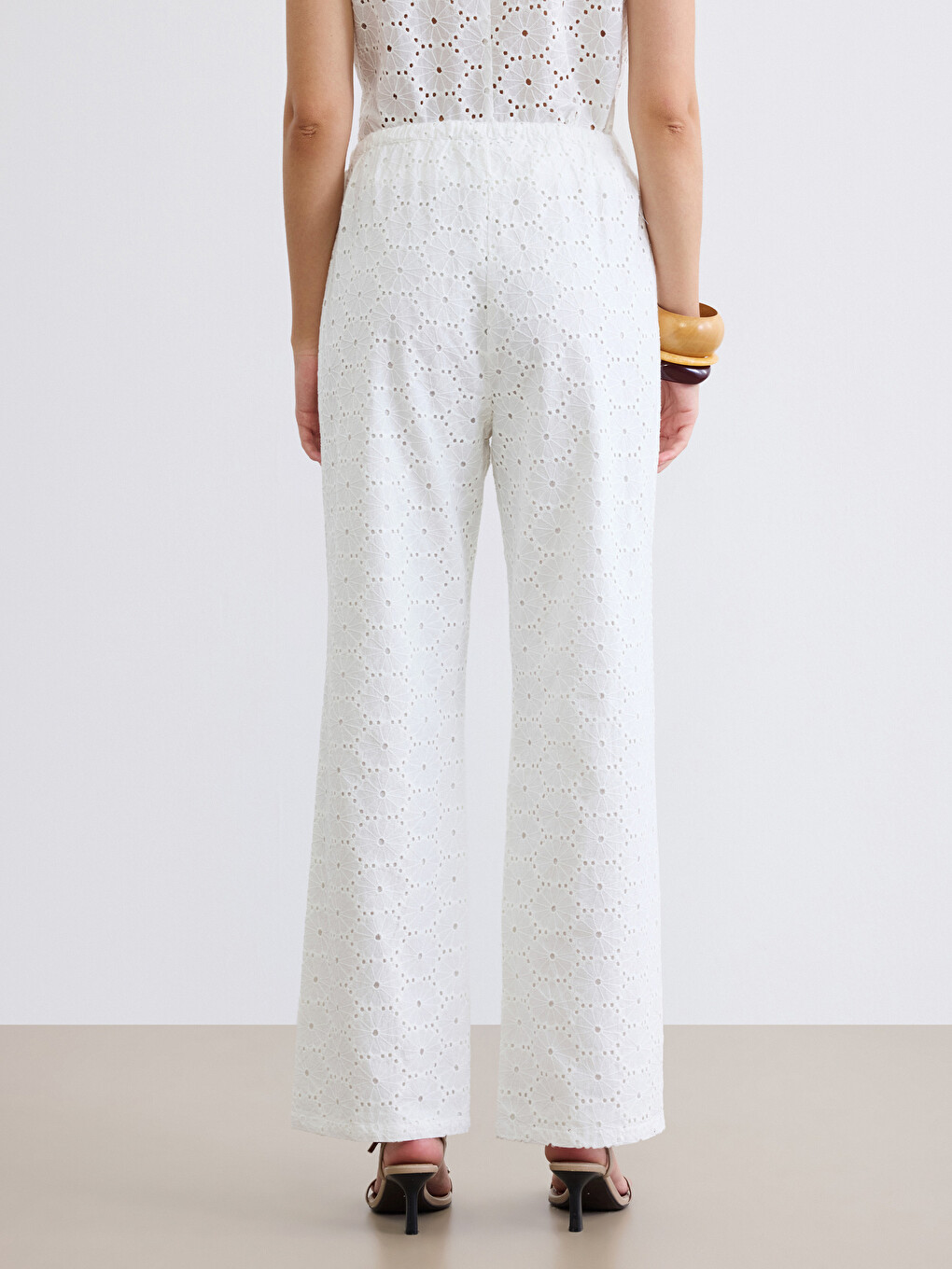 Pantalon Blanc Femme-3