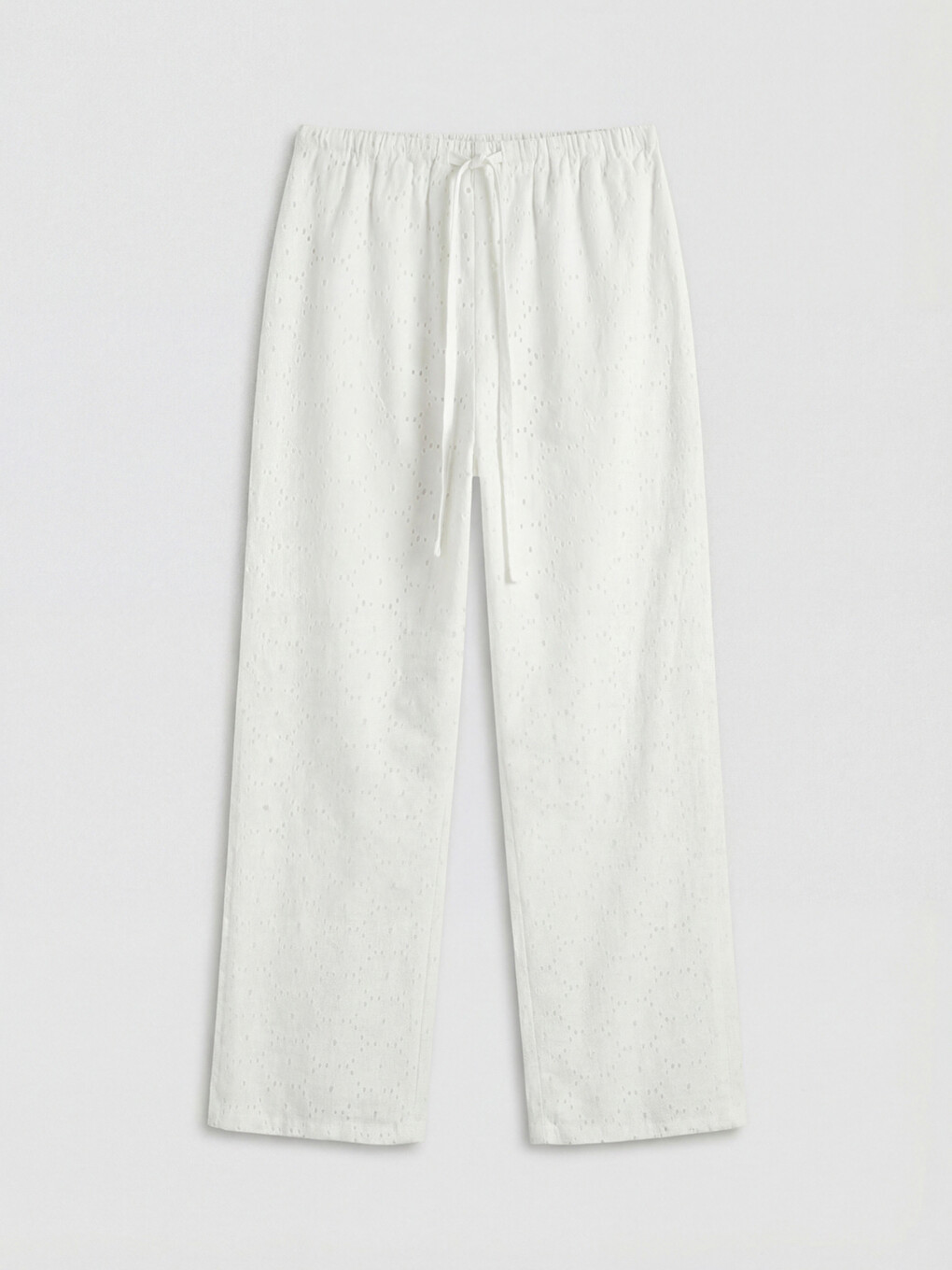 Pantalon Blanc Femme-4