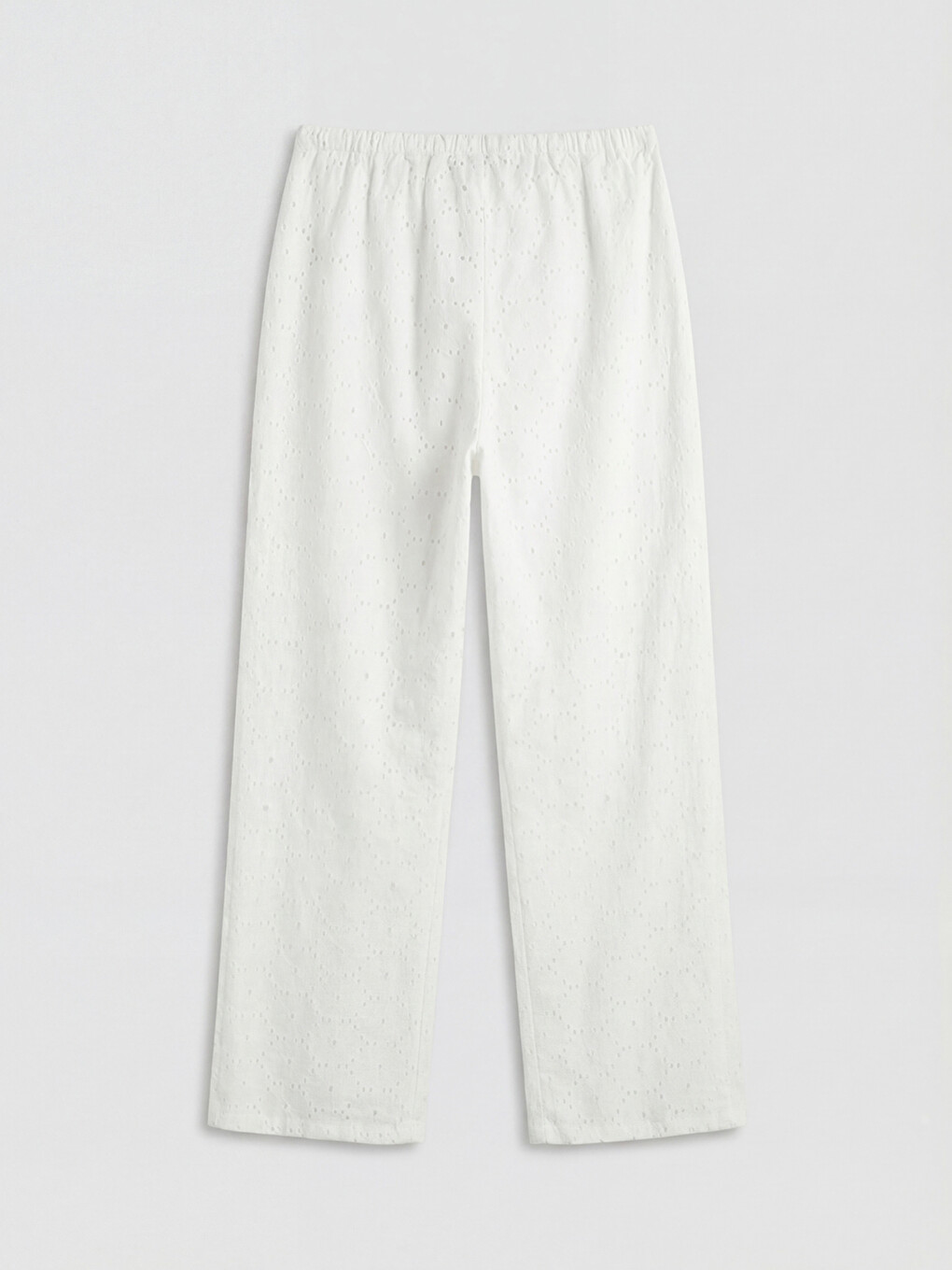 Pantalon Blanc Femme-5