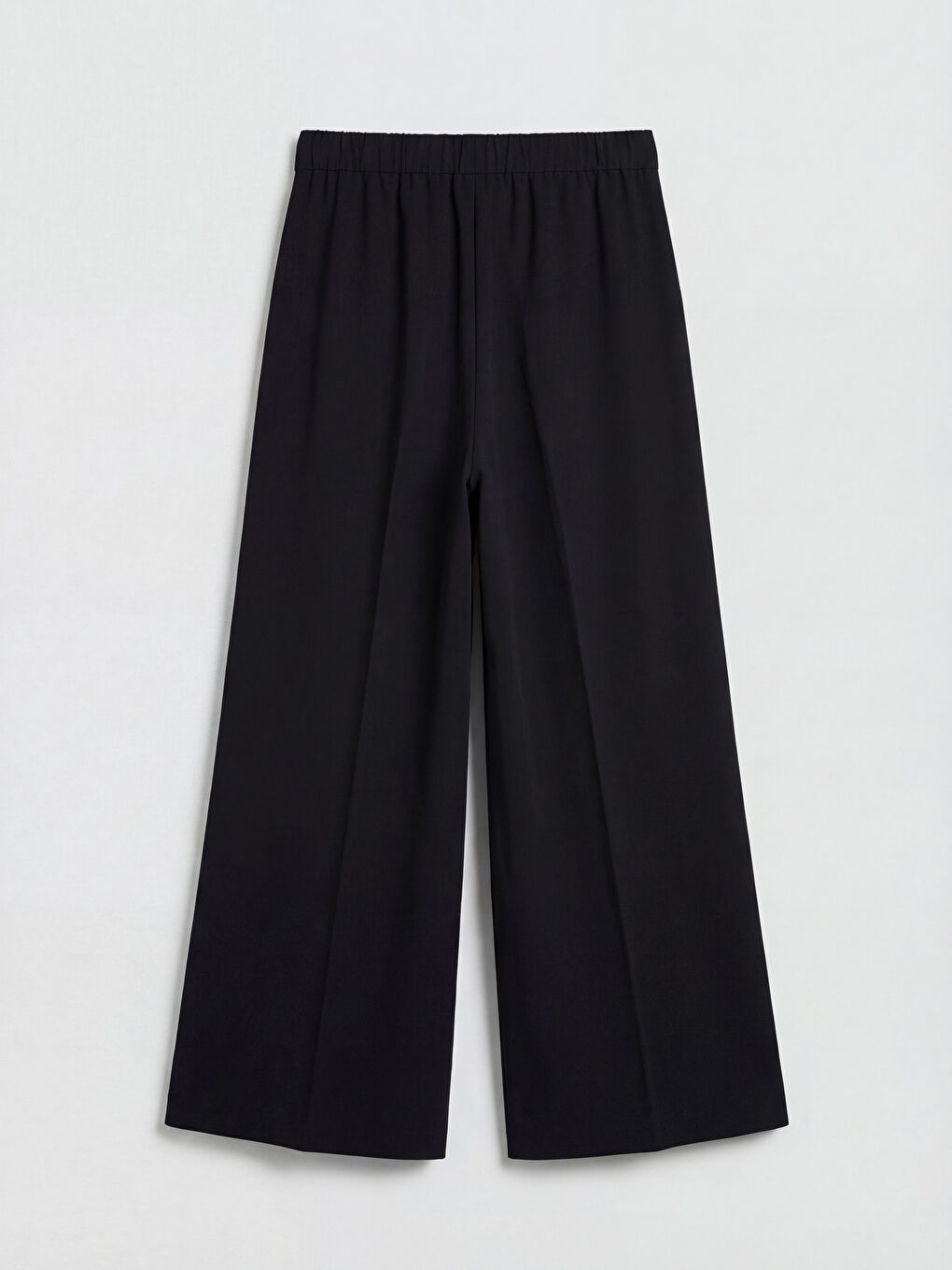 Elastic Waist Wide Leg Women's Trousers-5