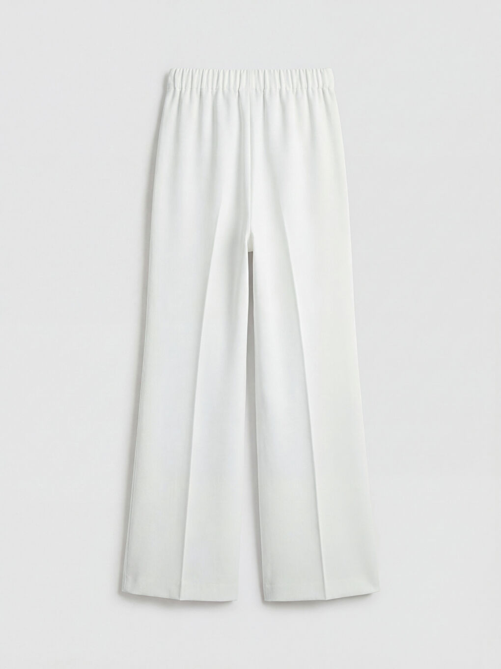 Elastic Waist Wide Leg Women's Trousers-4