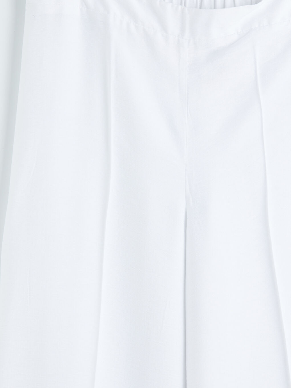 Elastic Waist Wide Leg Women's Trousers-5