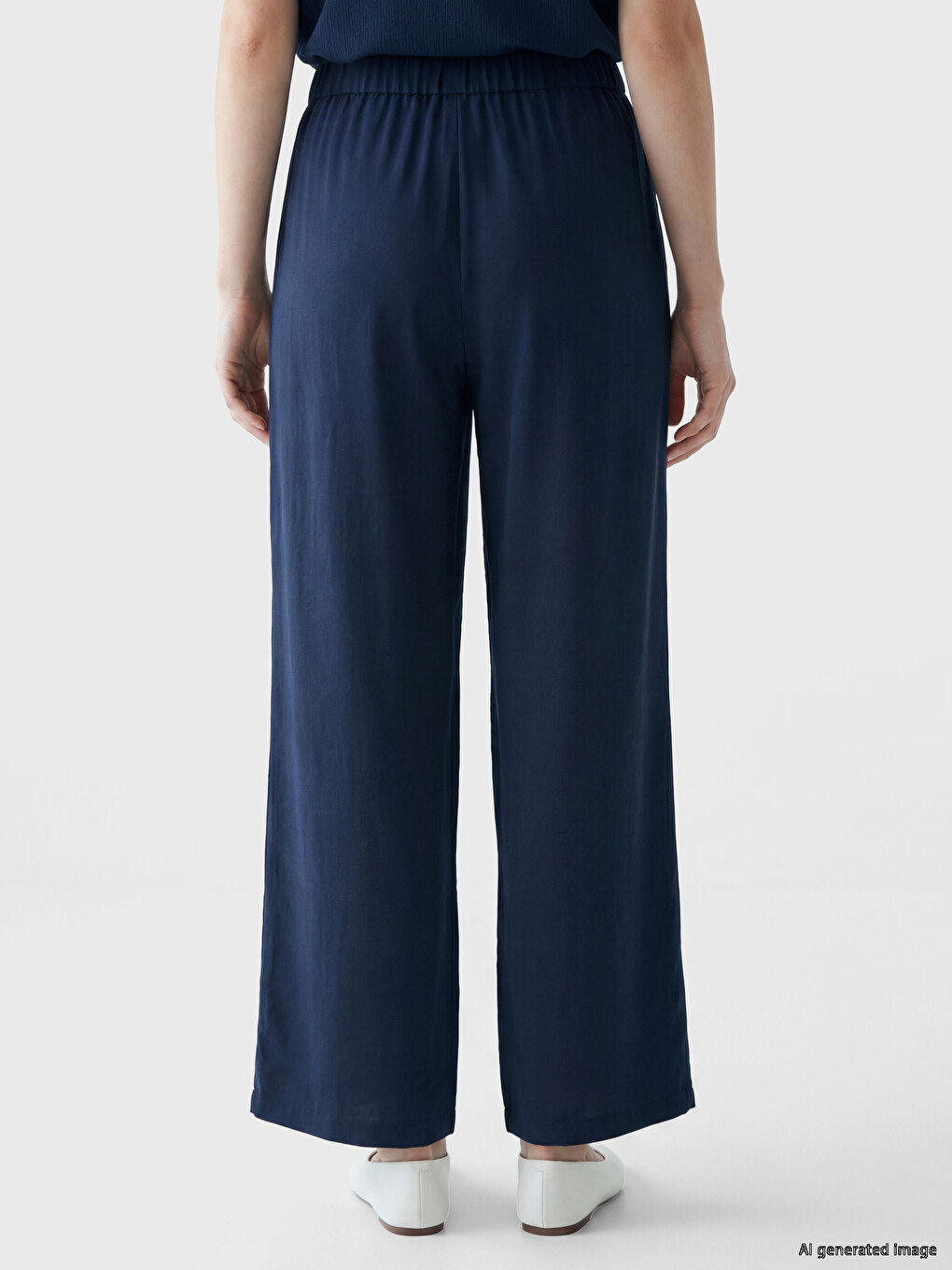 Pantalone Za Žene Elastičnog Struka-3
