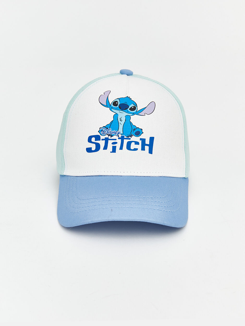 Mavi Stitch Baskılı Erkek Çocuk Şapka Seti 2'li-3