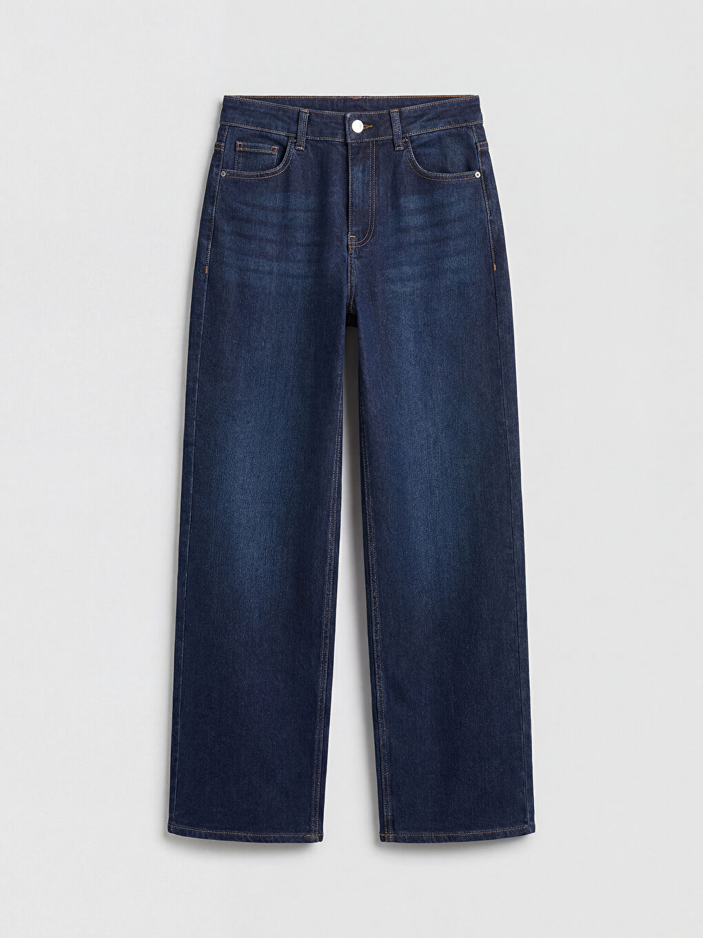 İndigo Wideleg Kadın Jean Pantolon-4