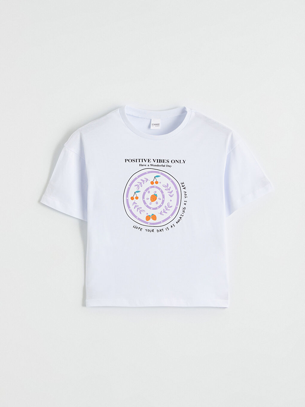 Lila Bisiklet Yaka Kız Çocuk Şortlu Pijama Takımı-1