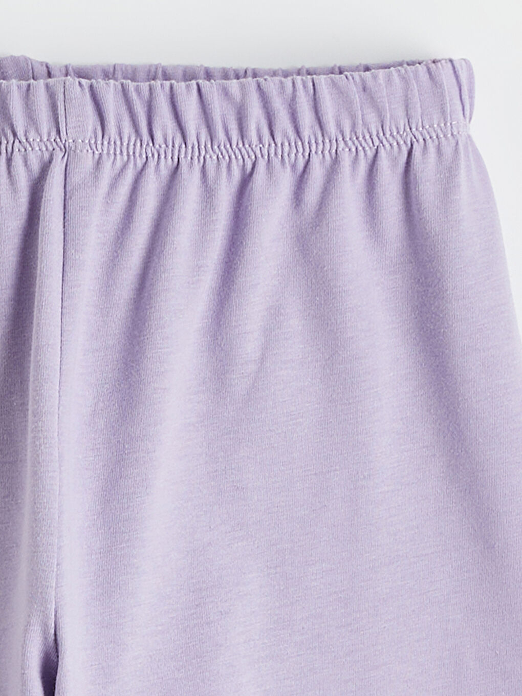 Lila Bisiklet Yaka Kız Çocuk Şortlu Pijama Takımı-5