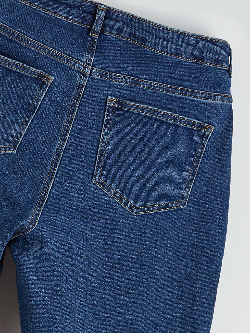 İndigo Mom Fit Kadın Jean Pantolon-5