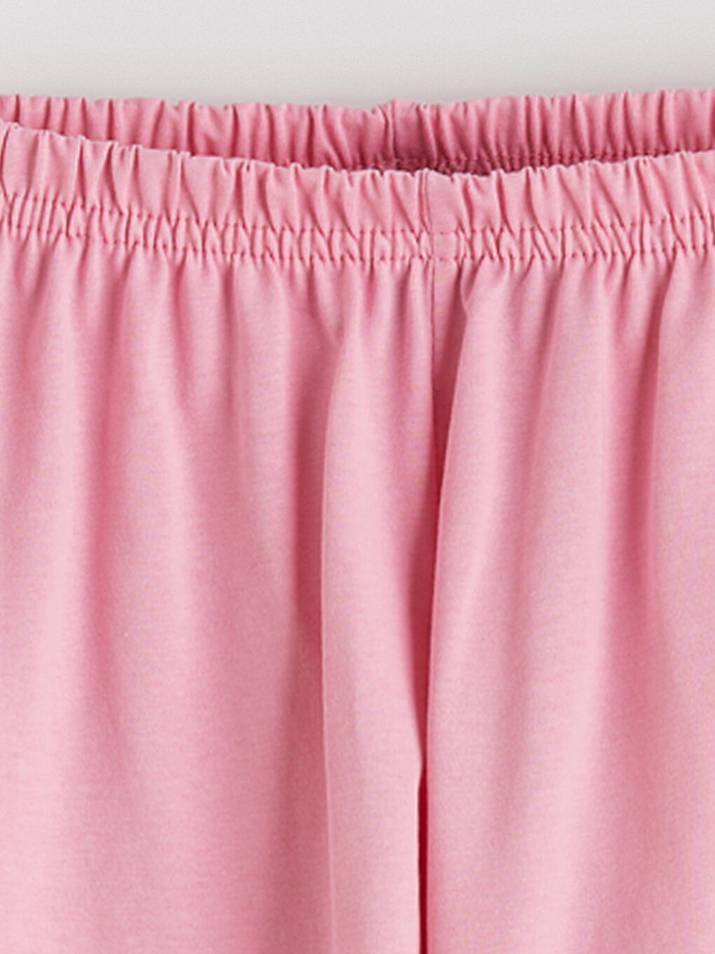 Pembe Kalp Baskılı Kız Çocuk Şortlu Pijama Takımı-5