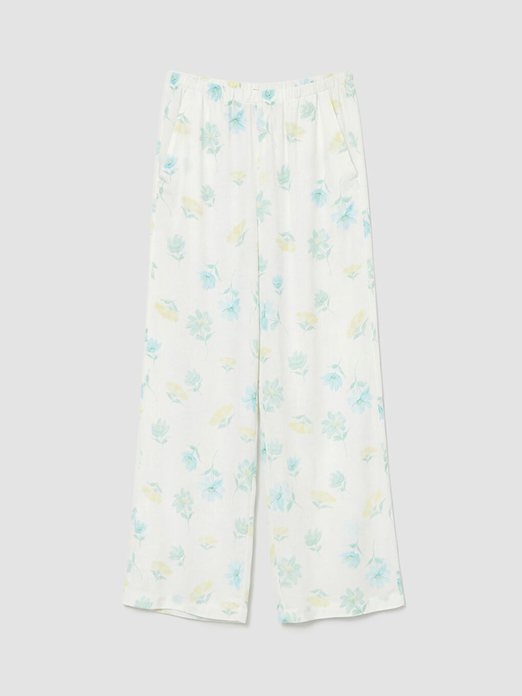 Floral Print Girls' Trousers