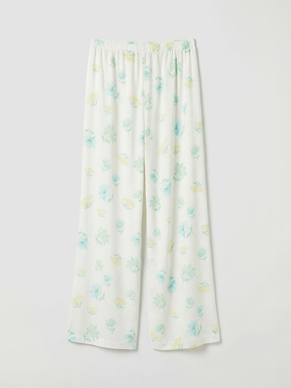 Floral Print Girls' Trousers-1
