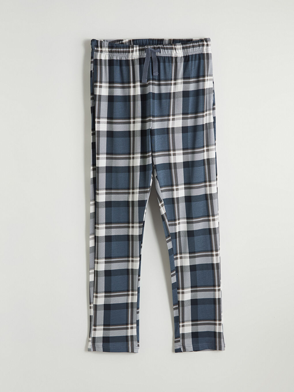Regular Fit Plaid Men's Pyjamas Set-7