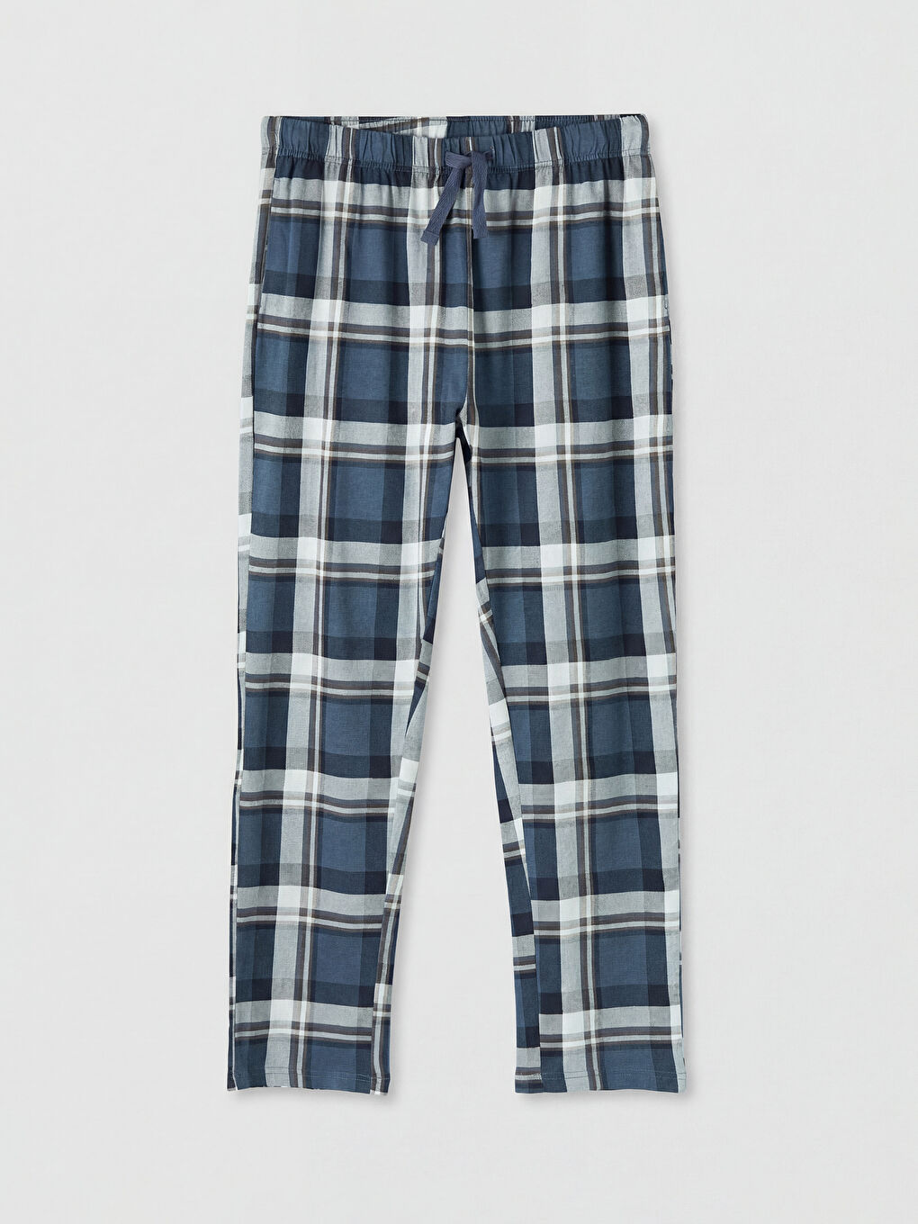 طقم بيجاما رجالي بقصة عادية بنقشة المربعات-10