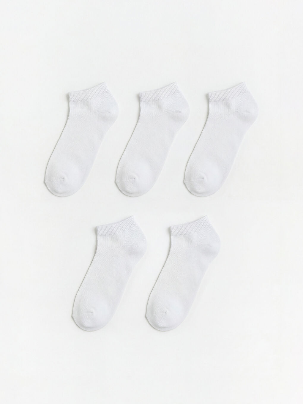 Beyaz Erkek Patik Çorap 3'lü 