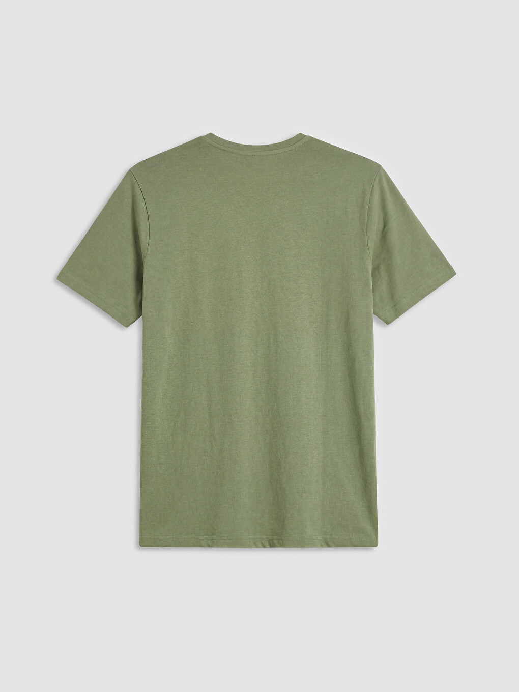 Yeşil Bisiklet Yaka Baskılı Erkek Pijama Üst-1