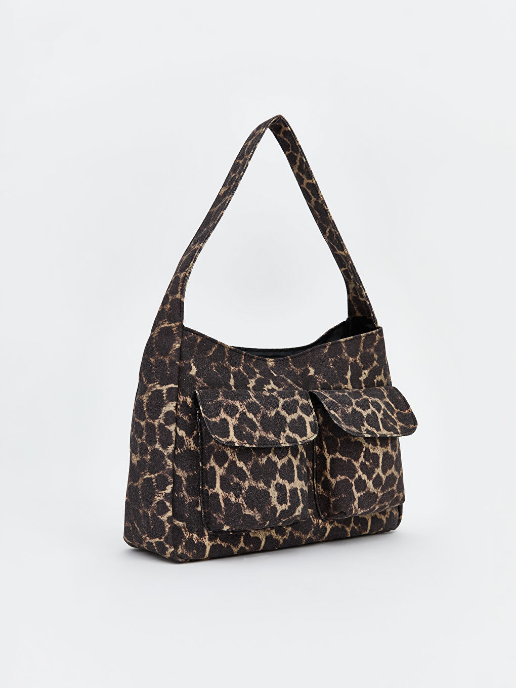 Сумка на плече з леопардовим принтом для жінок-1